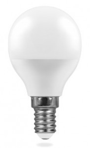 38077 Лампа светодиодная Feron.PRO LB-1409 Шар G45 E14 9W теплый свет (2700К) OSRAM LED Лампа светодиодная Feron.PRO LB-1409 Шар G45 E14 9W теплый свет (2700К) OSRAM LED