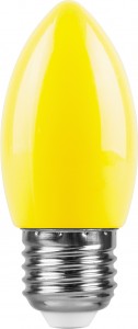 25927 Лампа светодиодная Feron LB-376 свеча E27 1W желтый Лампа светодиодная Feron LB-376 свеча E27 1W желтый