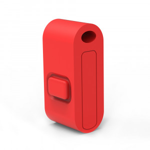 48880 Выключатель беспроводной FERON TM85 SMART одноклавишный soft-touch, красный Выключатель беспроводной FERON TM85 SMART одноклавишный soft-touch, красный