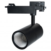 Трековый светодиодный светильник Feron AL103 MarketBright 40W 35 градусов теплый свет (2700К) на трехфазный шинопровод, черный