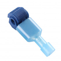 Зажим прокалывающий ответвительный STEKKER LD503-401-25 с плоским разъемом (10 пар) сечение 0,75-2,5мм2, синий, 20шт