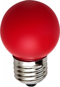 25116 Лампа светодиодная Feron, LB-37 5LED/1W 230V E27, Красный Лампа светодиодная Feron, LB-37 5LED/1W 230V E27, Красный
