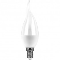 Лампа светодиодная SAFFIT SBC3711 Свеча на ветру E14 11W холодный свет (6400К)