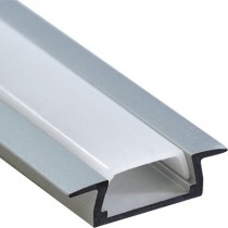 Профиль алюминиевый Feron для светодиодной ленты CAB251  "встраиваемый" с заглушками