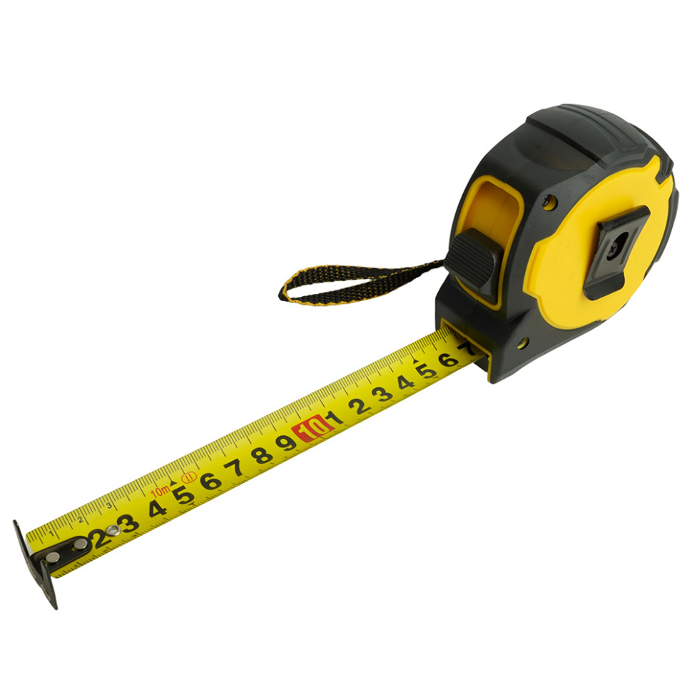 Рулетка, 10 м х 25 мм, магнит, II класс точности, двухстороннее нанесение, STEKKER MTS-810-P, артикул STEKKER 50212