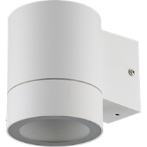 Ecola GX53 LED 8003A светильник уличный накладной IP65 прозрачный Цилиндр металл. 1*GX53 Белый матовый 114x140x90