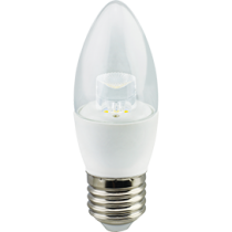 Лампа светодиодная Ecola candle   LED Premium  7,0W 220V  E27 4000K прозрачная свеча с линзой (композит) 103x37