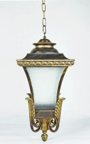 Светильник подвесной "Валенсия", черная медь, желтое стекло, PL4024