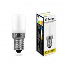 Лампа светодиодная Feron, 14LED(2W) 230V E14 2700K для холодильника, LB-10