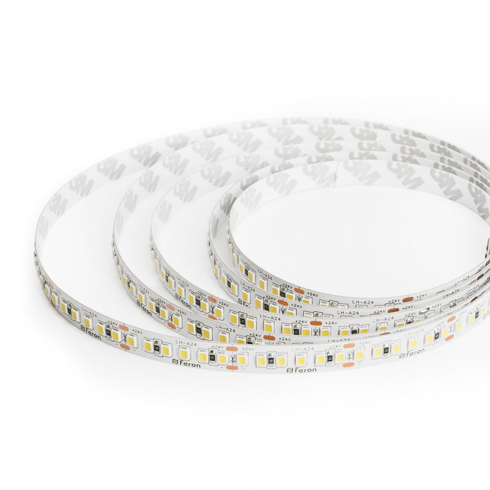 Светодиодная LED лента Feron LS502, 180SMD(2835)/м 16Вт/м 24V 5000*10*1.22мм 6000К IP20, артикул FERON 41529