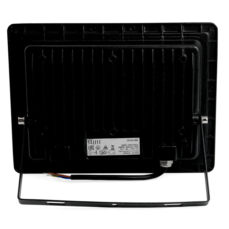 Светодиодный прожектор SAFFIT SFL90-100 IP65 100W 4000K черный, артикул SAFFIT 55230