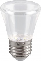 Лампа светодиодная Feron LB-372 Колокольчик прозрачный E27 1W теплый свет (2700К)