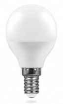 Лампа светодиодная Feron.PRO LB-1407 Шар G45 E14 7,5W теплый свет (2700К) OSRAM LED
