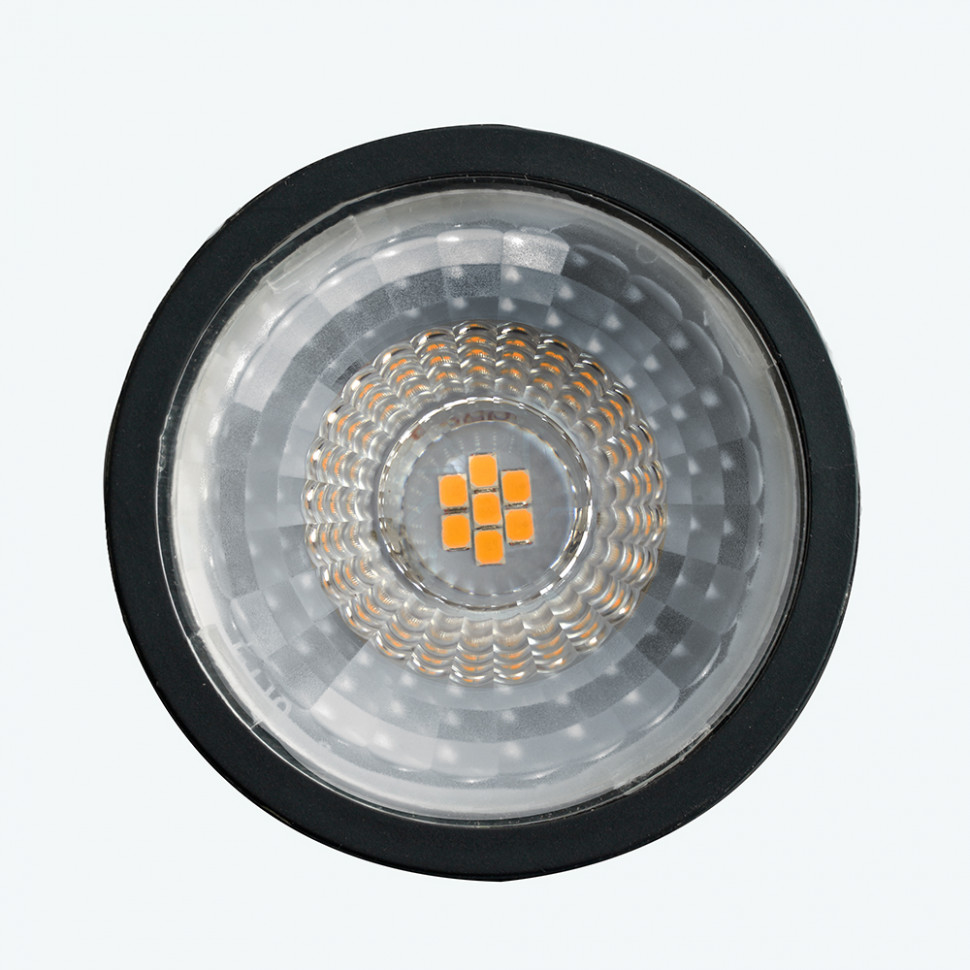 Лампа светодиодная Feron.PRO LB-1607 GU10 7W 175-265V 2700K в черном корпусе, артикул FERON 48956