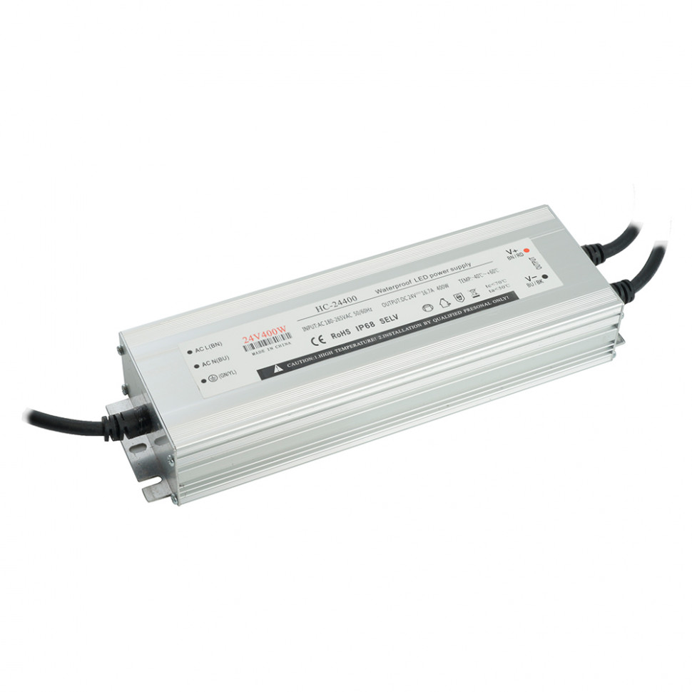 Трансформатор электронный для светодиодной ленты 400W 24V 245*77*41мм  IP67 (драйвер), LB007 FERON, артикул FERON 48744