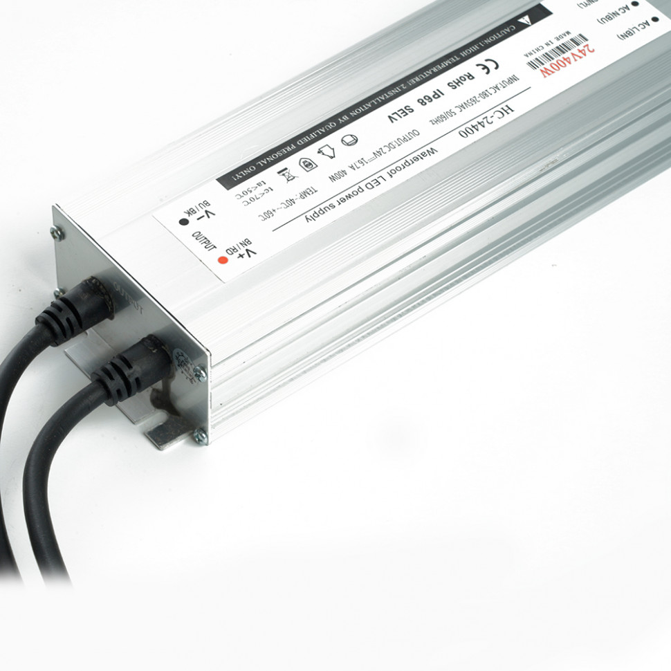 Трансформатор электронный для светодиодной ленты 400W 24V 245*77*41мм  IP67 (драйвер), LB007 FERON, артикул FERON 48744