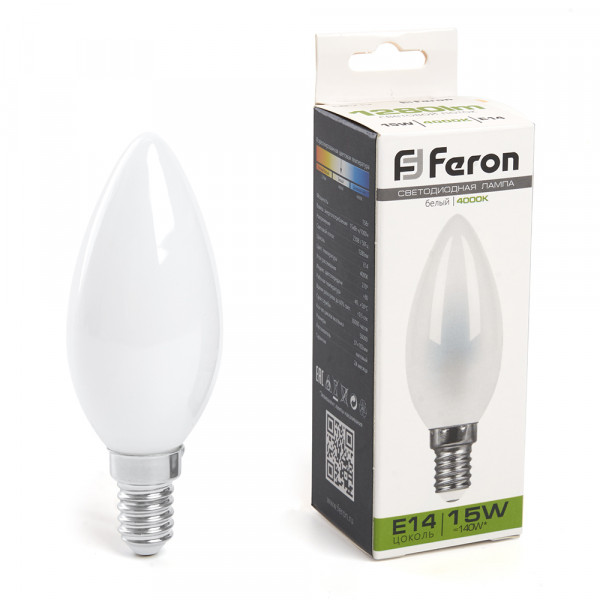 Лампа светодиодная Feron LB-717 Свеча E14 15W 230V 4000K