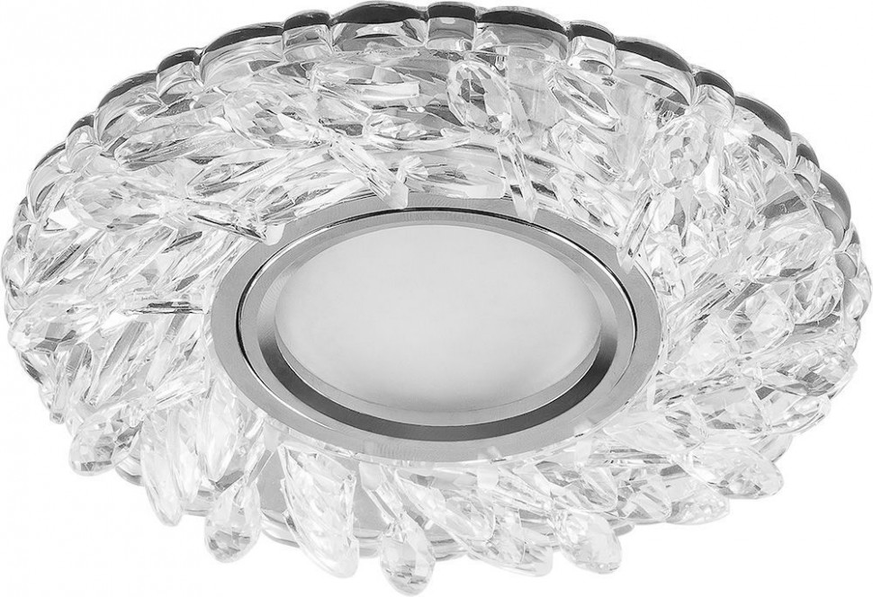 Светильник встраиваемый с белой LED подсветкой Feron CD915 потолочный MR16 G5.3 прозрачный, артикул FERON 28987