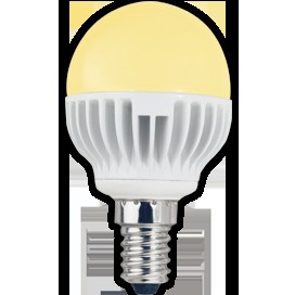 Лампа светодиодная Ecola globe   LED  5,4W G45 220V E14 золотистый шар (ребристый алюм. радиатор) 81x45 K4LG54ELC Лампа светодиодная Ecola globe   LED  5,4W G45 220V E14 золотистый шар (ребристый алюм. радиатор) 81x45