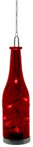 Новогоднее украшение подвесное "Бутылка" с гирляндой внутри,на батарейках, красная, LT049