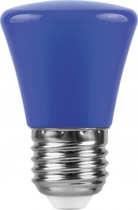 Лампа светодиодная Feron LB-372 Колокольчик E27 1W синий 25913 Лампа светодиодная Feron LB-372 Колокольчик E27 1W синий