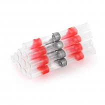Гильза соединительная изолированная STEKKER LD302-0515 с припоем 0,5-1,5мм, прозрачный красный (10 штук в упаковке)