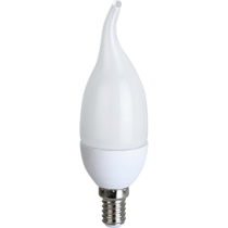 Лампа светодиодная Ecola candle   LED  8,0W 220V E14 4000K свеча на ветру (композит) 129x37