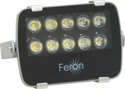 Прожектор светодиодный Feron LL-137 квадрат 10 ватт холодный белый свет (IP65) 12092 Прожектор светодиодный Feron LL-137 квадрат 10 ватт холодный белый свет (IP65)