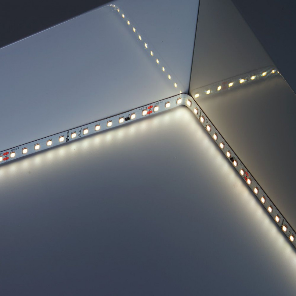 Светодиодная лента Feron LS520 стабилизированная, 120SMD(2835)/м 11Вт/м 24V 20000*10*1.22мм 4000К IP20, артикул FERON 41277
