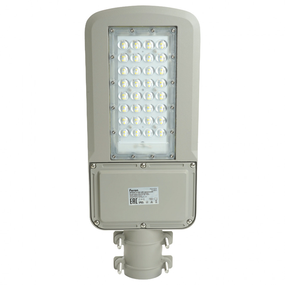 Светодиодный уличный консольный светильник Feron SP3050 80W 5000K 230V, серый, артикул FERON 41266