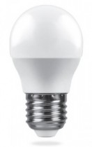 Лампа светодиодная Feron.PRO LB-1407 Шар G45 E27 7,5W холодный свет (6400К) OSRAM LED