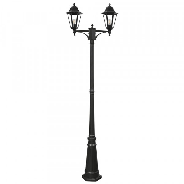 Светильник садово-парковый Feron 6214/PL6214 столб 2*100W E27 230V, черный