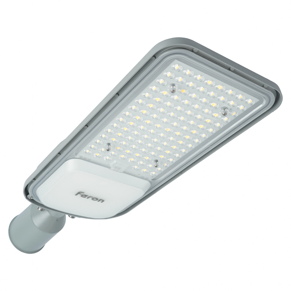 Светодиодный уличный консольный светильник Feron SP3050 80W 4000K 230V, серый, артикул FERON 41267
