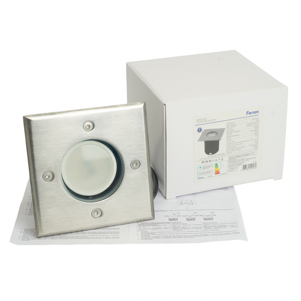 Светодиодный светильник тротуарный (грунтовый) Feron SP3733 7W 4000K 230V IP65, артикул FERON 11857