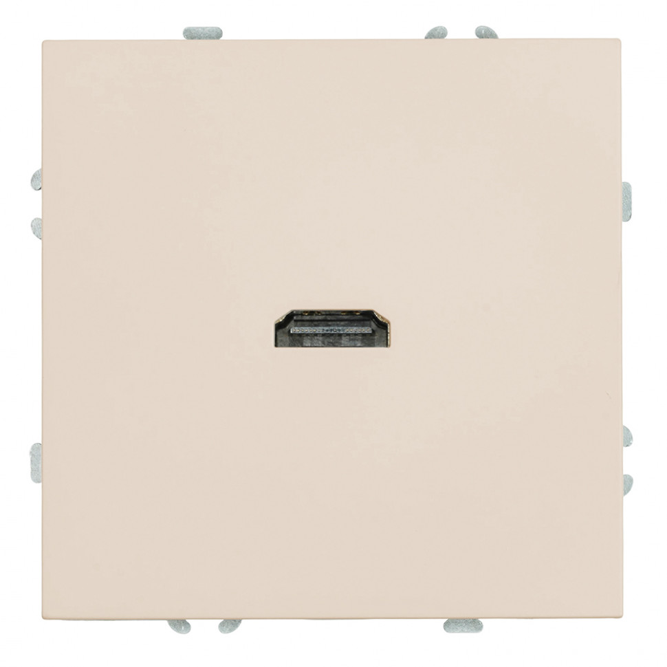 Розетка HDMI 2.0 Type A (механизм), STEKKER, серия Эмили, RST00-5118-08, кашемир, soft touch, артикул STEKKER 50169