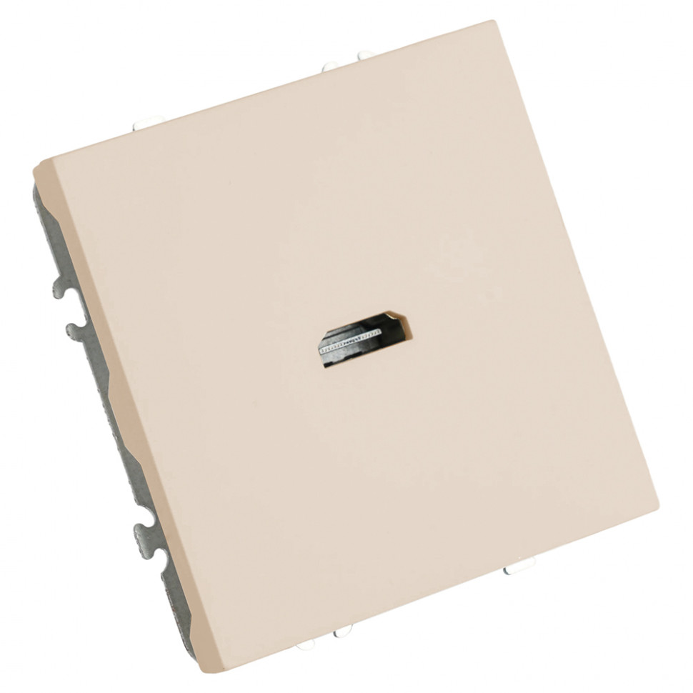 Розетка HDMI 2.0 Type A (механизм), STEKKER, серия Эмили, RST00-5118-08, кашемир, soft touch, артикул STEKKER 50169