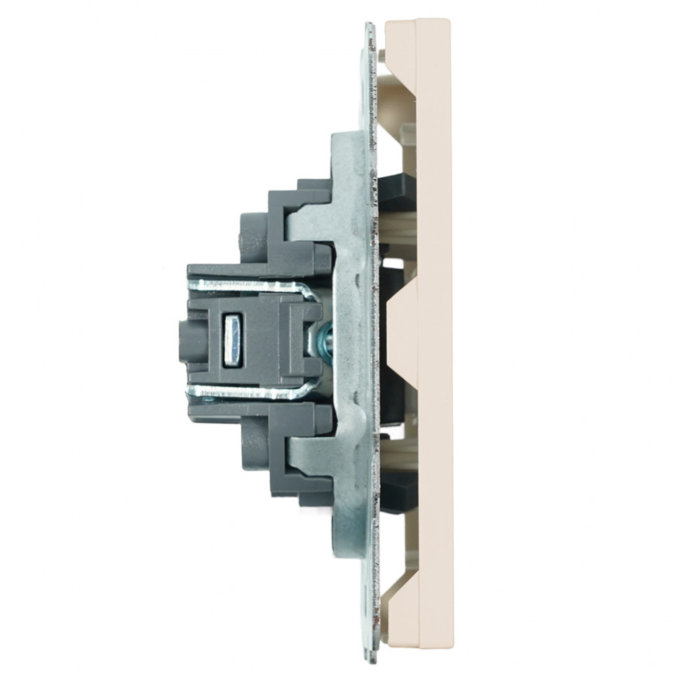 Розетка HDMI 2.0 Type A (механизм), STEKKER, серия Эмили, RST00-5118-08, кашемир, soft touch, артикул STEKKER 50169