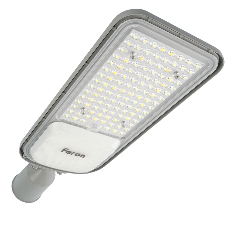 Светодиодный уличный консольный светильник Feron SP3050 100W 5000K 230V, серый, артикул FERON 41268