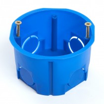 Подрозетник STEKKER EBX20-01-2 для сплошных стен, синий (без инд. стикера) 200шт