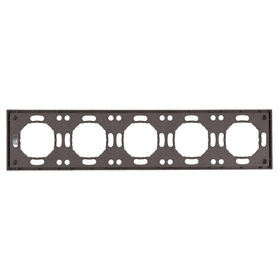 Рамка STEKKER, PFR00-5005-09 5-местная, серия Эмили, антрацит, soft touch, артикул STEKKER 49940