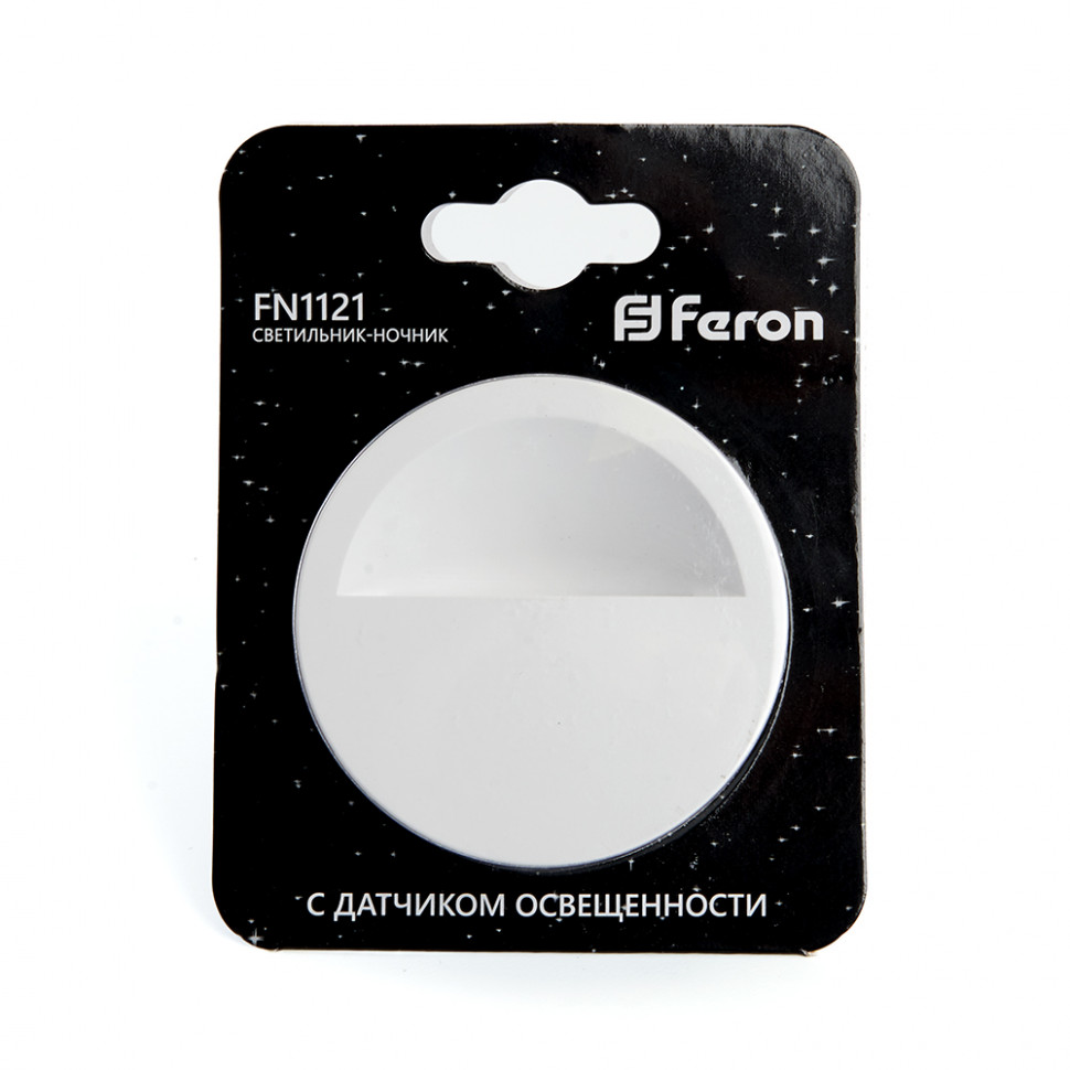 Светильник ночник Feron FN1121 0,5W 230V, белый, артикул FERON 41020