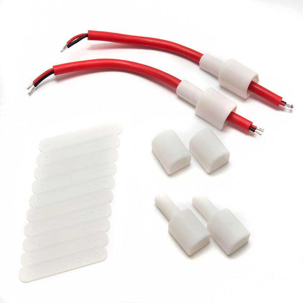 Светодиодная неоновая лента Feron LS651, 180SMD(2835)/m 14,4W/m 12V 5m IP68 3000К  с 2 заглушками, 2 заглушками c проводом, 10 креплениями в комплекте, артикул FERON 32095