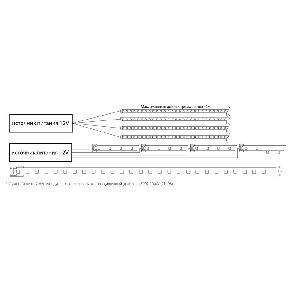 Светодиодная неоновая лента Feron LS651, 180SMD(2835)/m 14,4W/m 12V 5m IP68 3000К  с 2 заглушками, 2 заглушками c проводом, 10 креплениями в комплекте, артикул FERON 32095