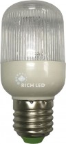 Лампа для Белт-лайта Е27, 1 Вт, d=45 мм, СТРОБ белая Rich LED