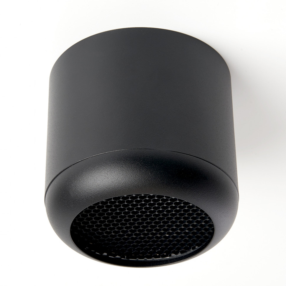 Светильник потолочный Feron HL365 Barrel ECHO 12W, 230V, GX53, чёрный, с антибликовой сеточкой, артикул FERON 48400