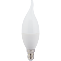 Лампа светодиодная Ecola candle   LED  7,0W 220V E14 6000K свеча на ветру (композит) 130x37
