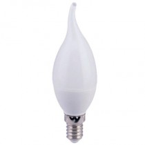 Лампа светодиодная Ecola candle   LED  7,0W 220V E27 2700K свеча на ветру (композит) 120x37