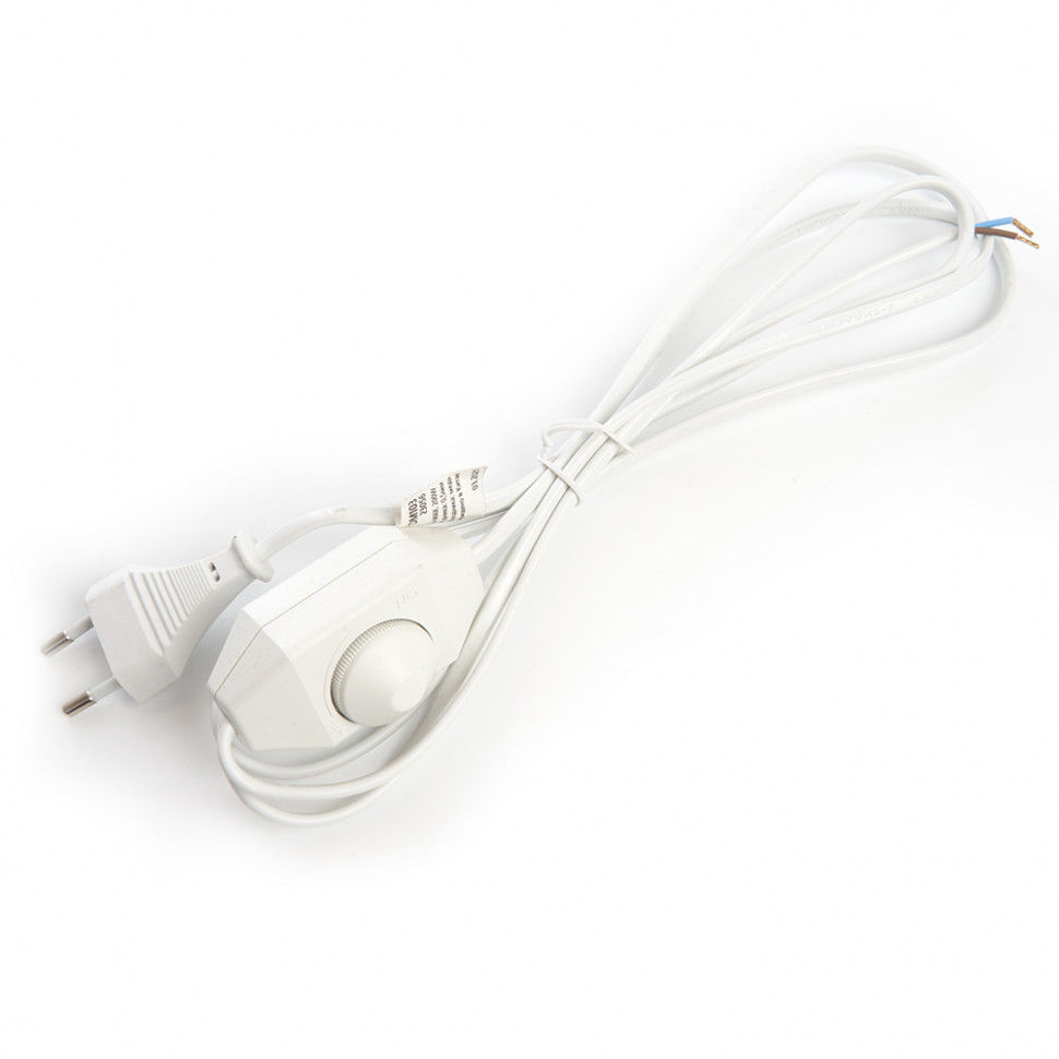 Сетевой шнур с диммером 230V 2м, белый, DM103-200W, артикул FERON 23056