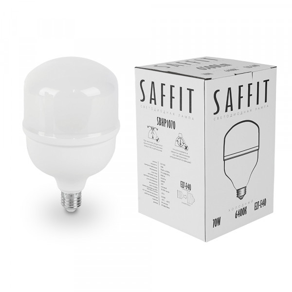 Лампа светодиодная SAFFIT SBHP1070 E27-E40 70W 230V 6400K