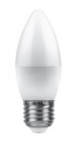 Лампа светодиодная, свеча, E27, 7w, теплый свет, LB-97
